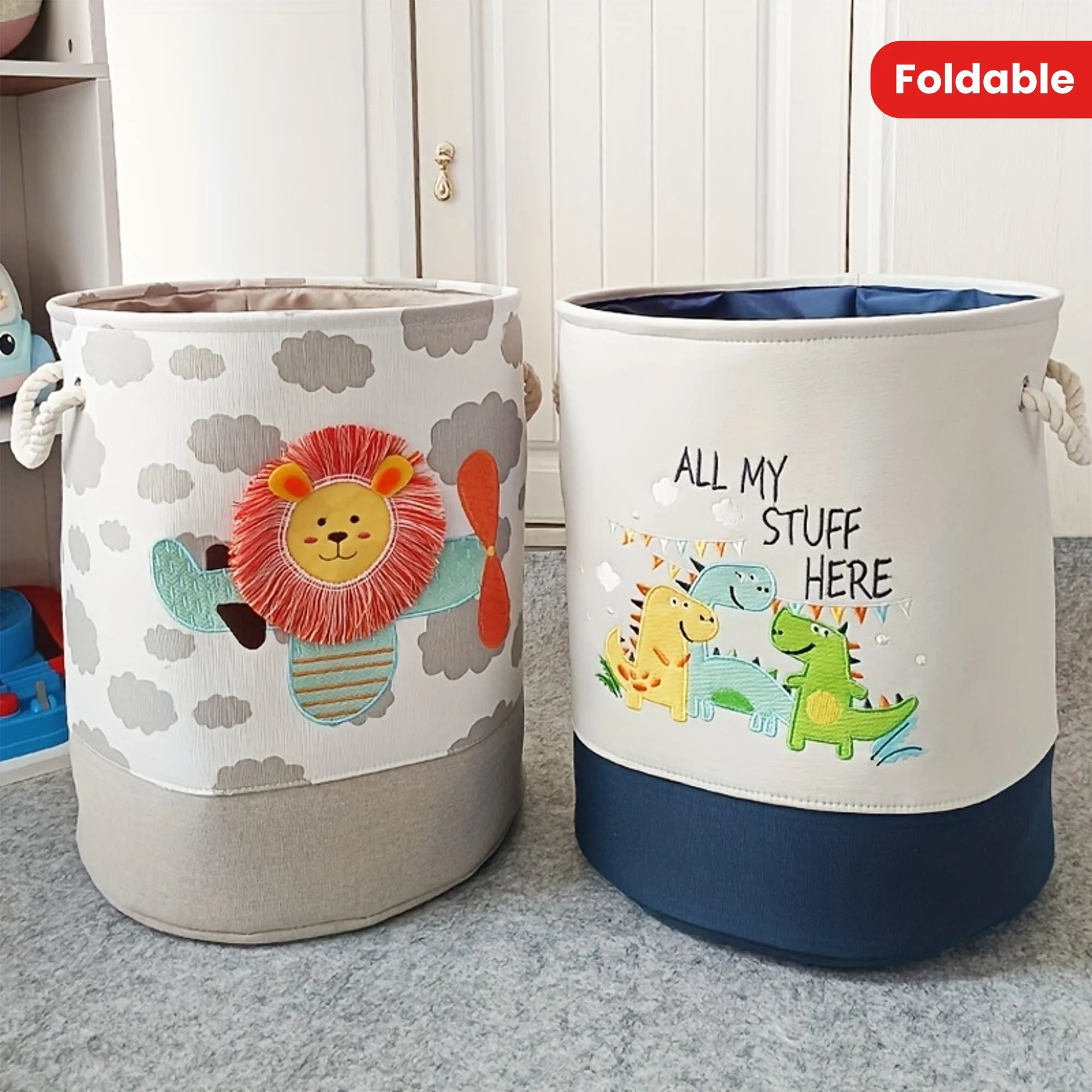 Foldable Fabric Storage Bins