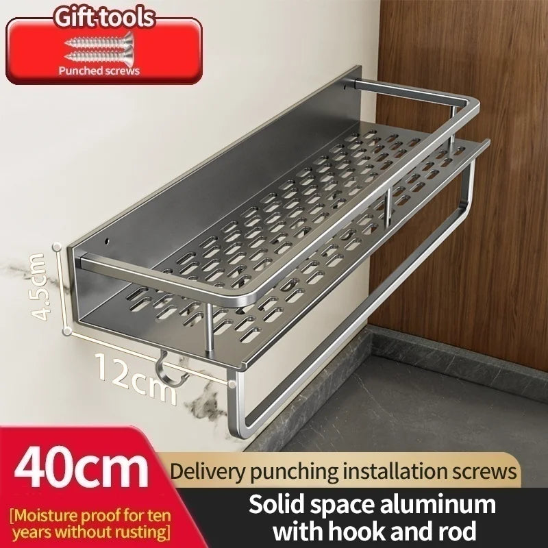 Wall Mounted Spice Rack Organizer