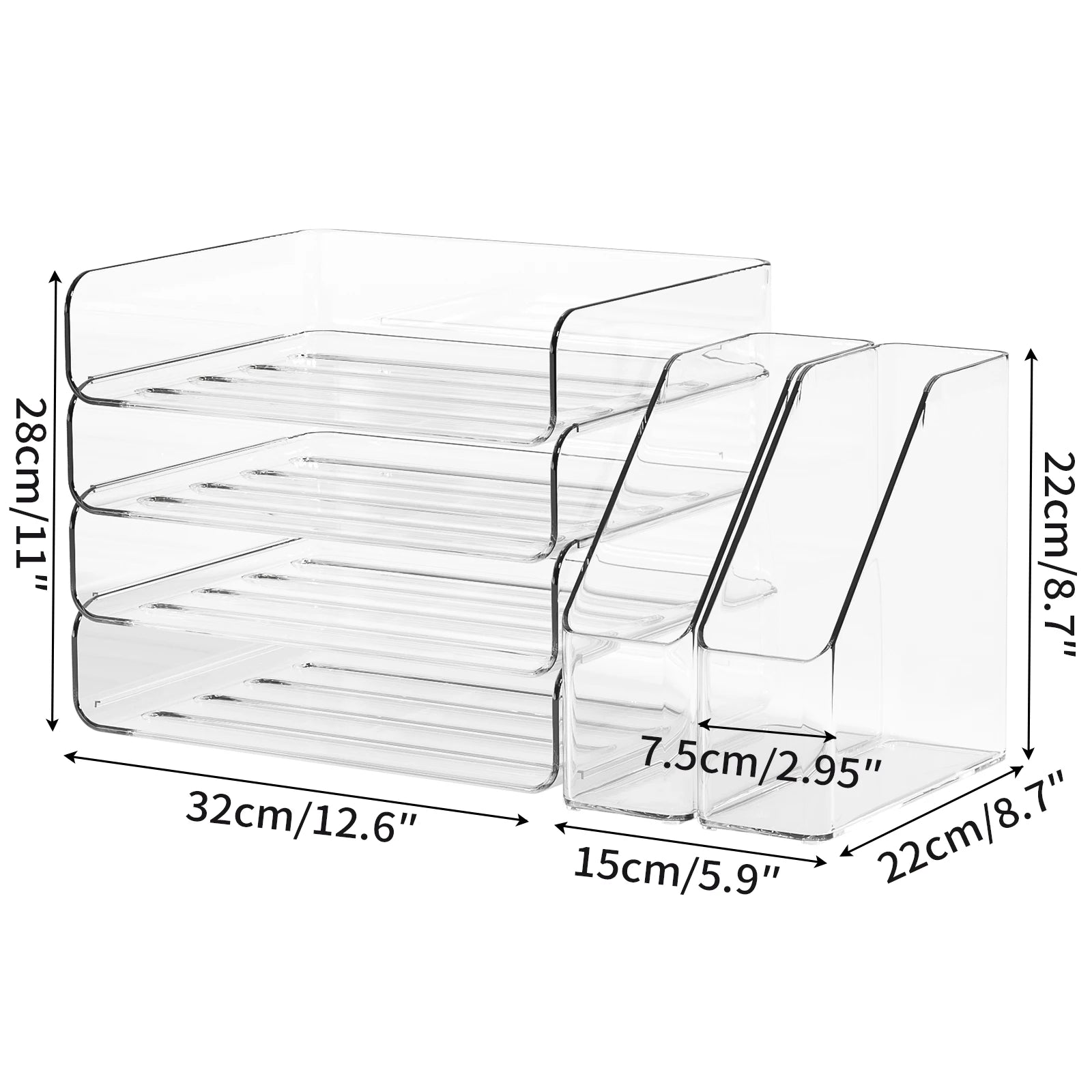 Stackable Document Tray Organizer