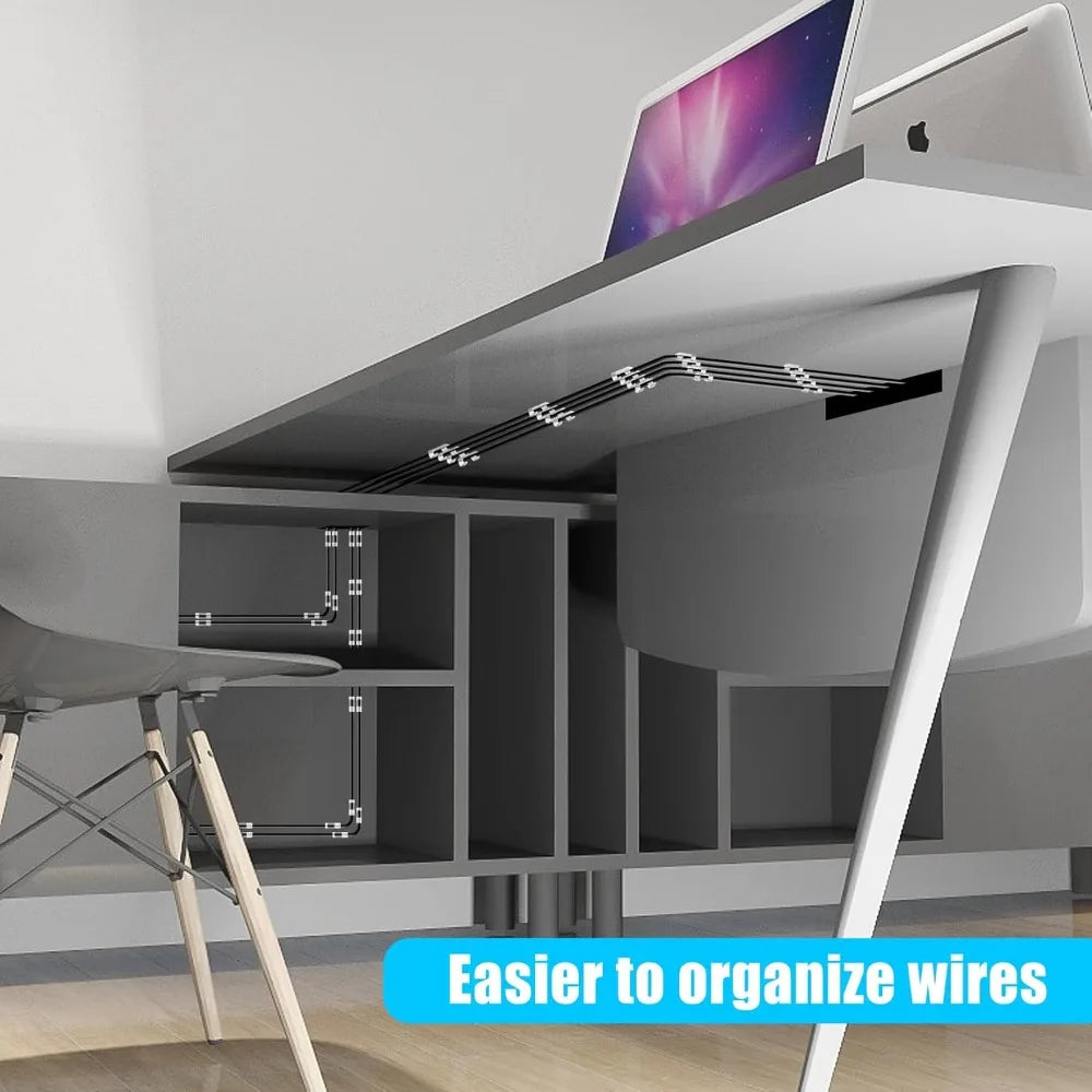 Adhesive Cable Clips Organizer