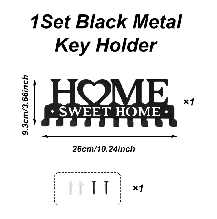 Wall Mounted Key Holder Shelf