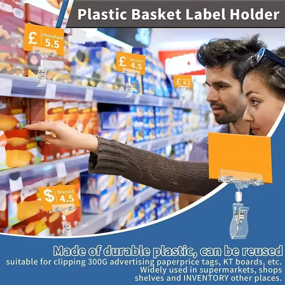 Reusable Storage Labels and Clips
