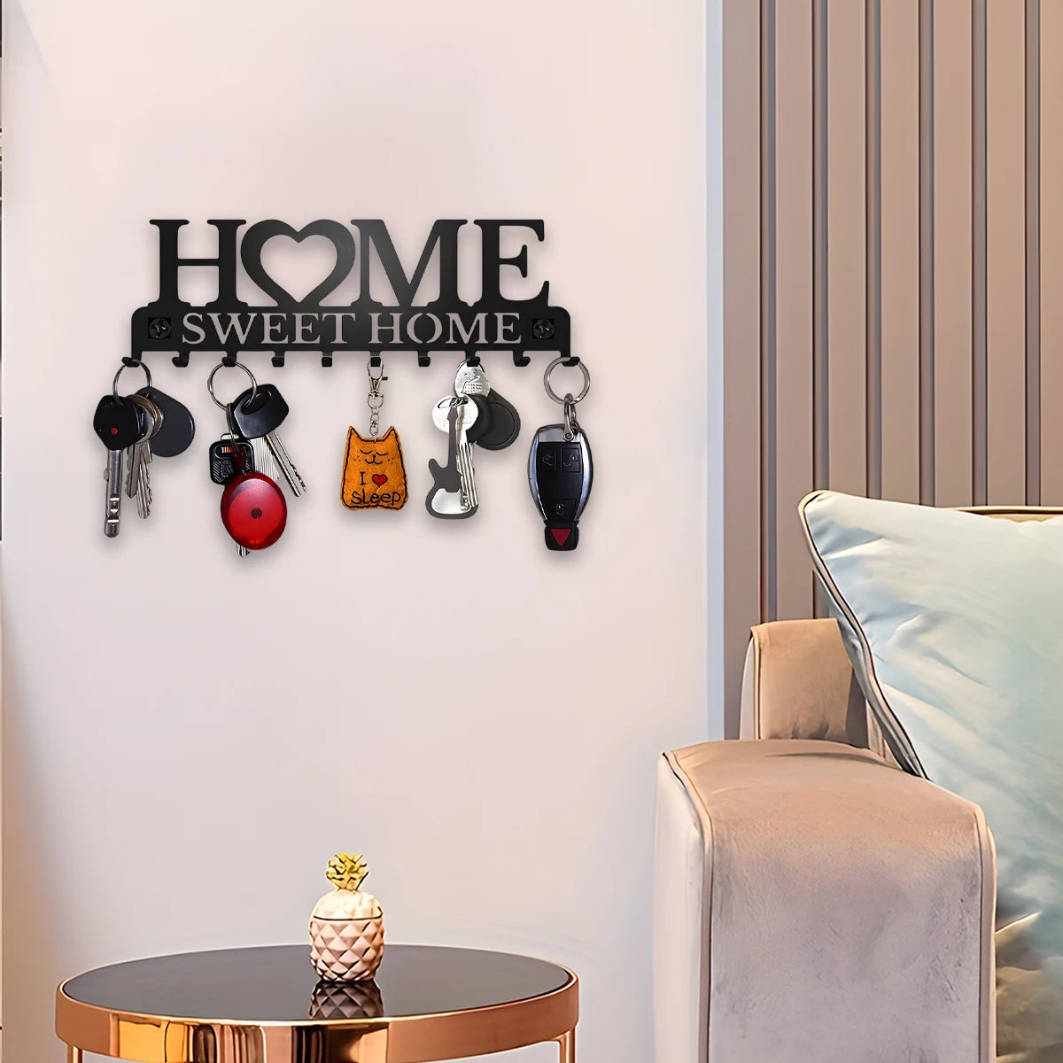 Wall Mounted Key Holder Shelf