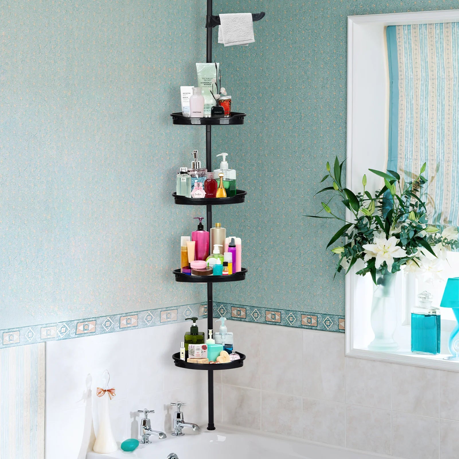 Adhesive Shower Caddy Bathroom Shelf