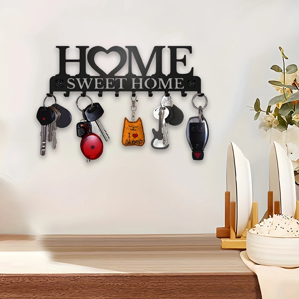 Wall Mounted Key Holder Shelf