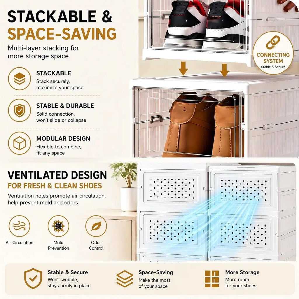 Stackable Shoe Rack Organizer