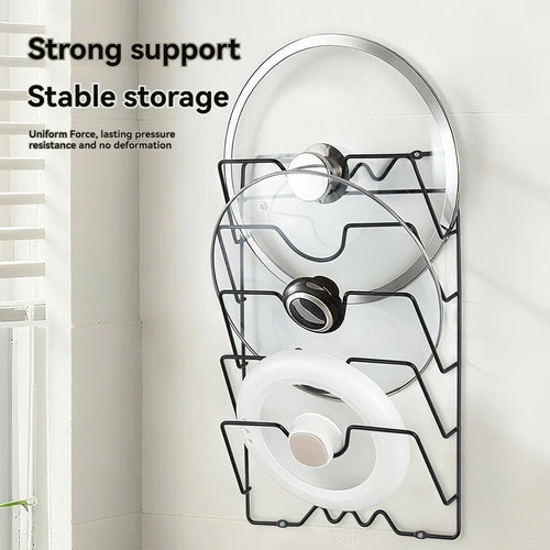 Adjustable Pot Lid Organizer Rack