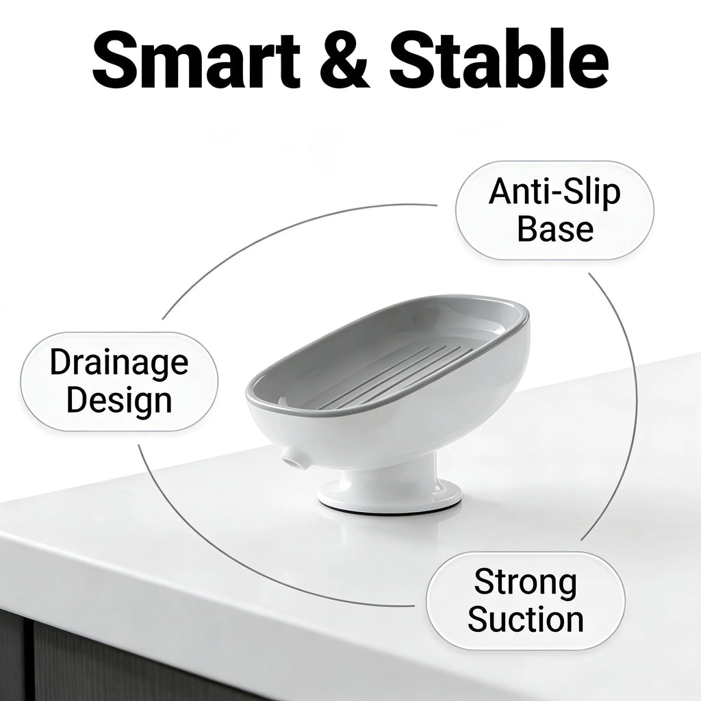 Self Draining Soap Holder