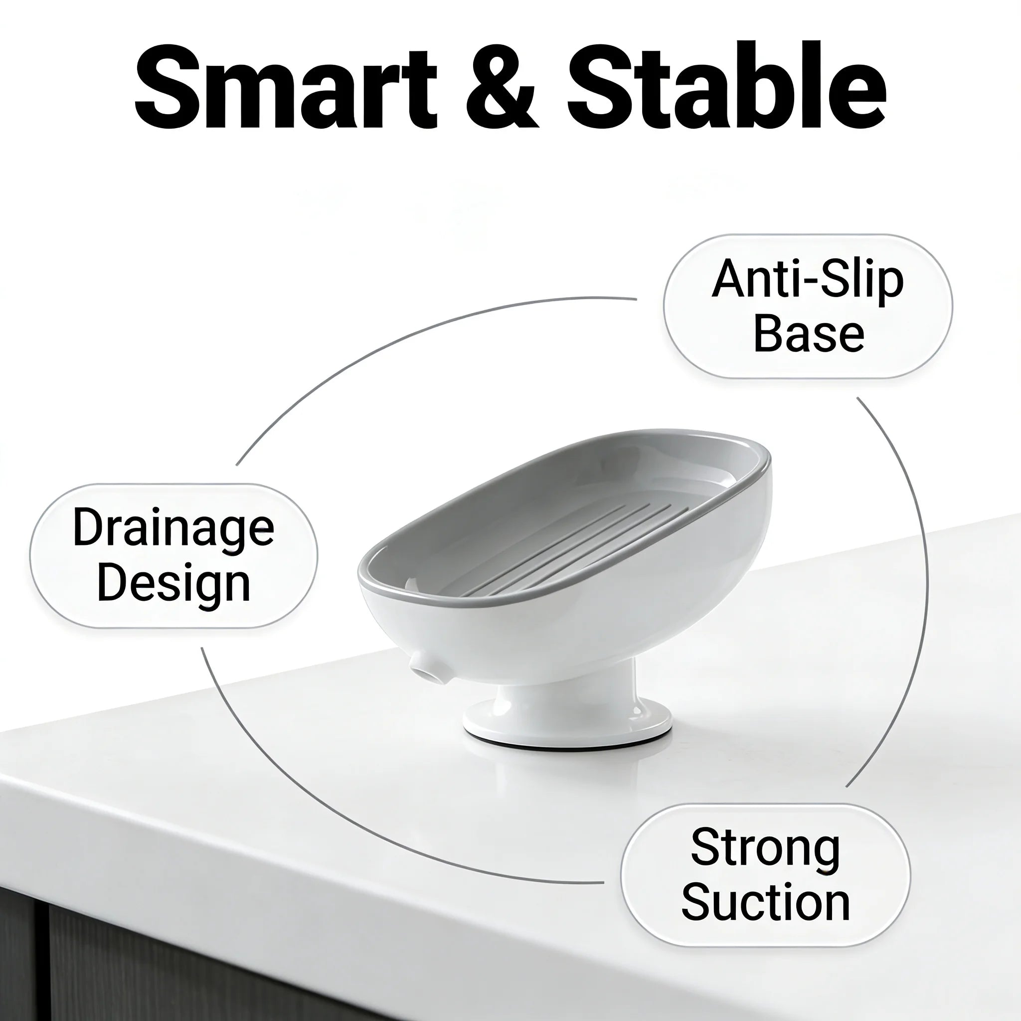 Self Draining Soap Holder