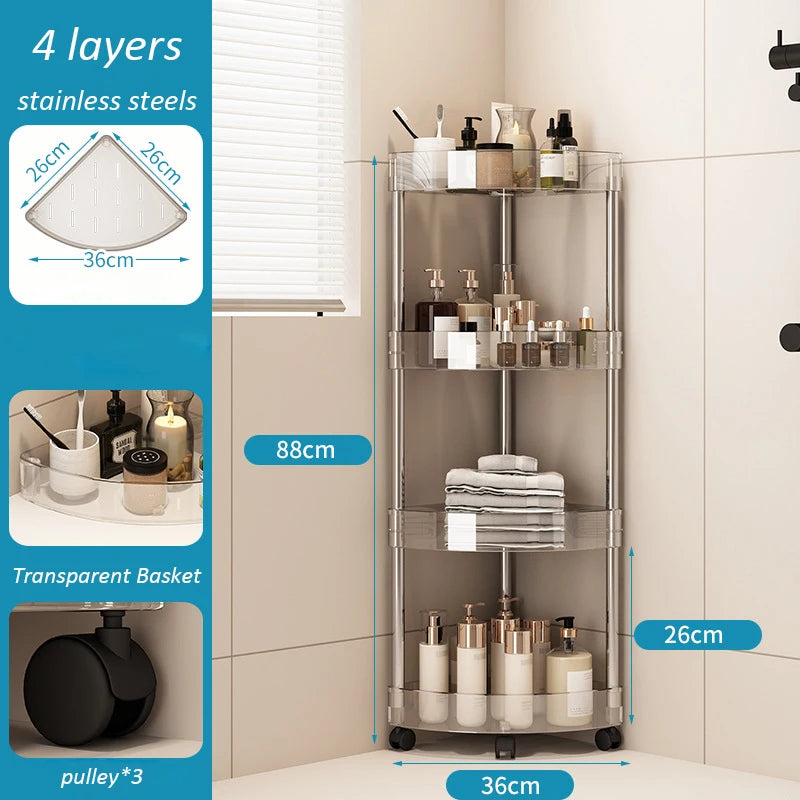 Corner Bathroom Storage Shelf
