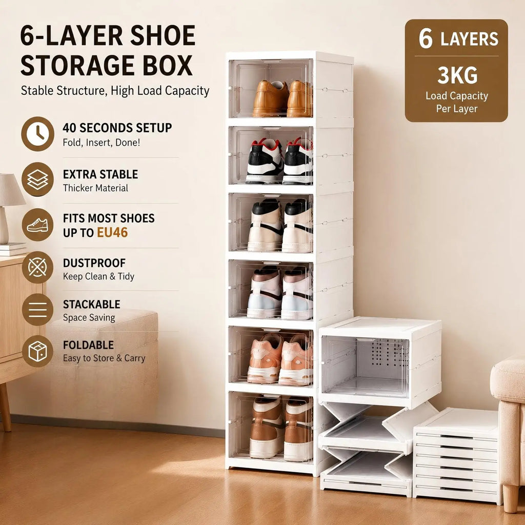 Stackable Shoe Rack Organizer