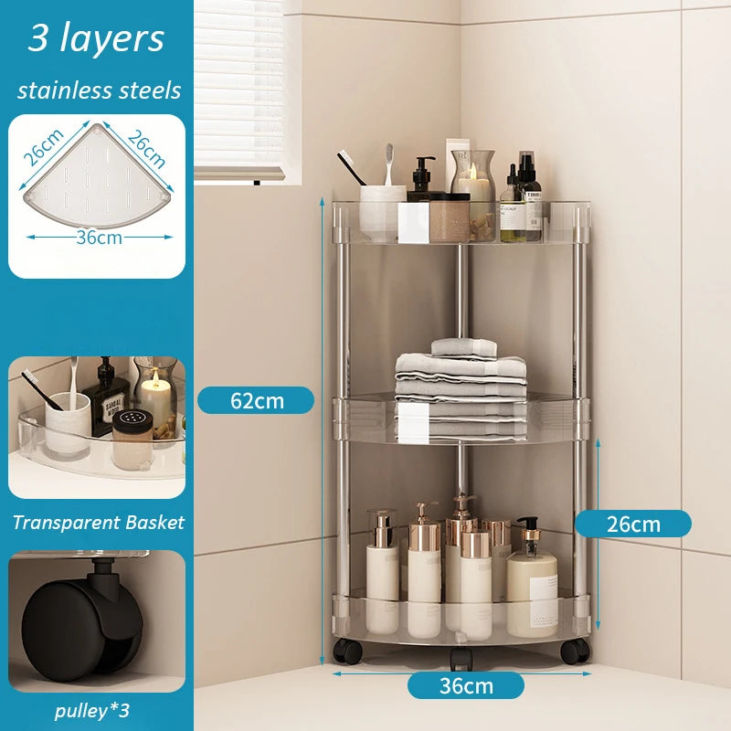 Corner Bathroom Storage Shelf