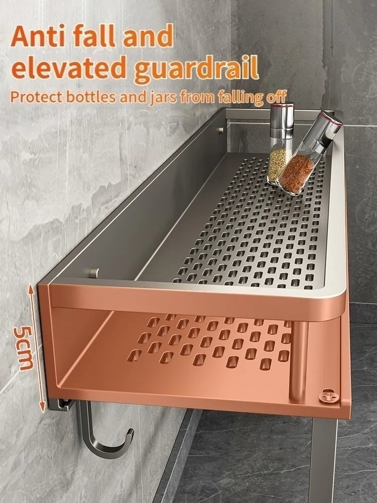 Wall Mounted Spice Rack Organizer