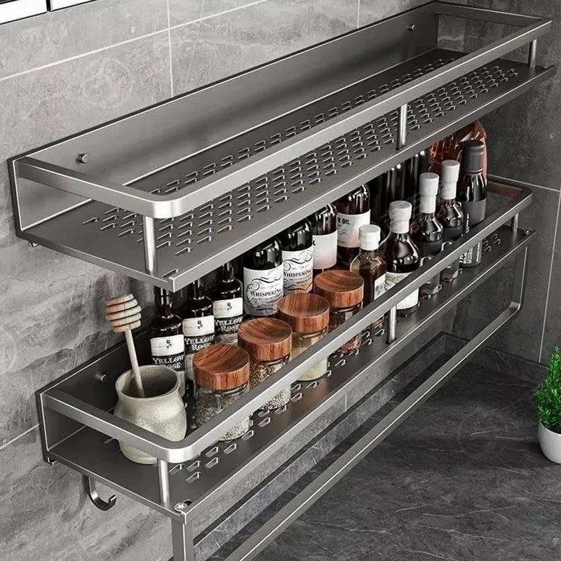 Wall Mounted Spice Rack Organizer