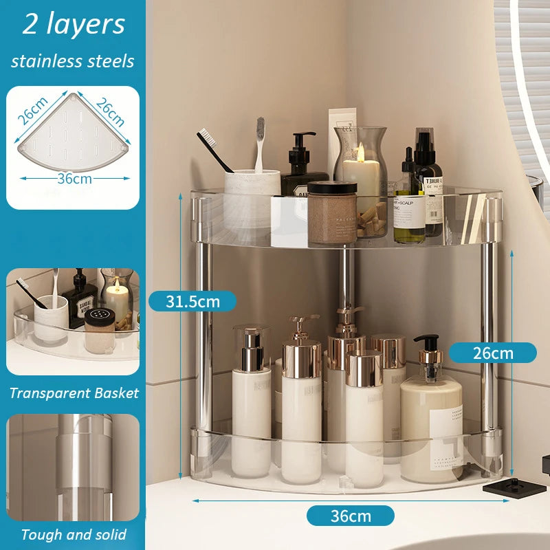 Corner Bathroom Storage Shelf