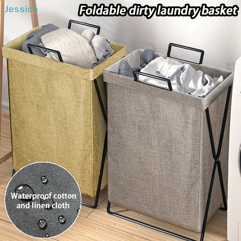 Foldable Laundry Basket with Handles