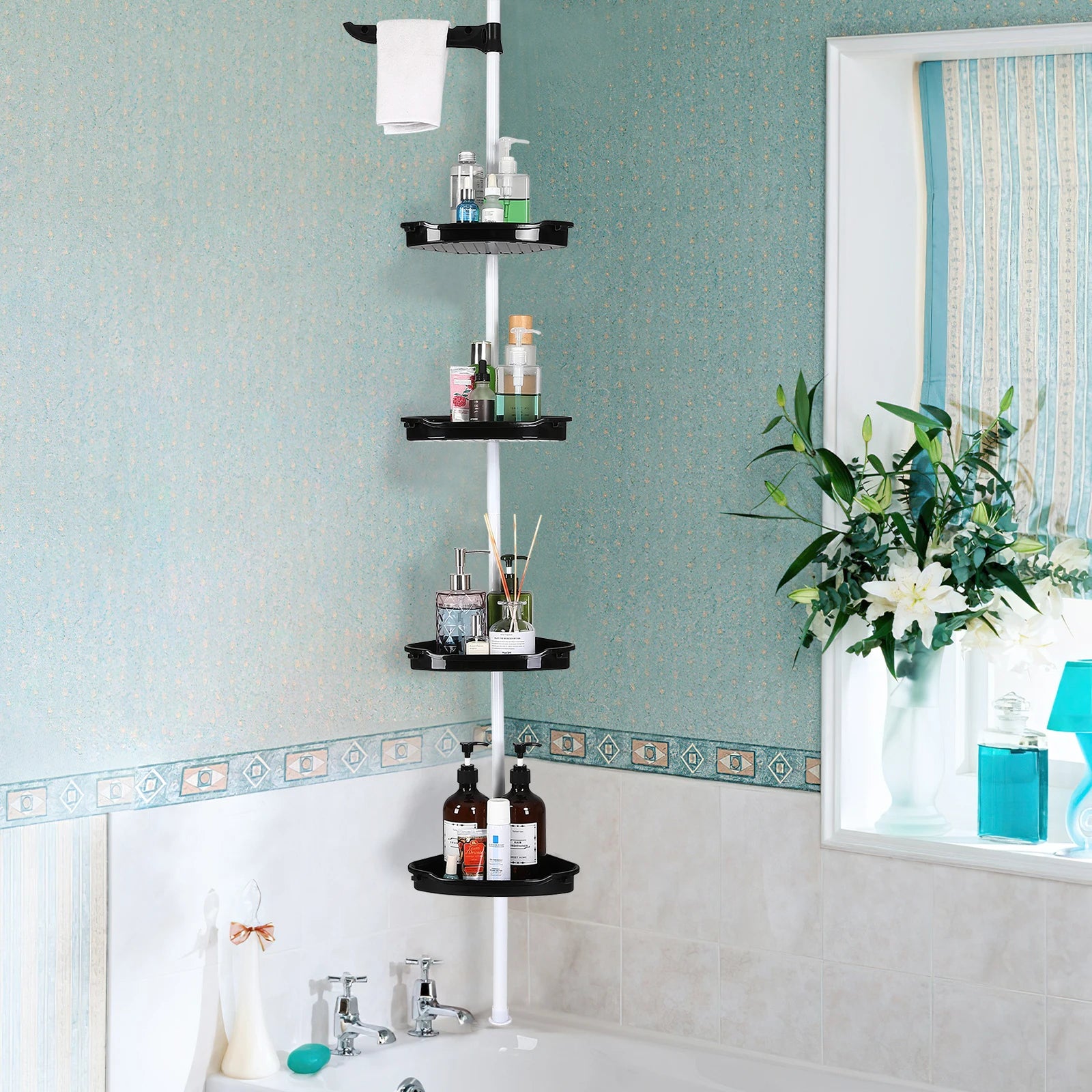Adhesive Shower Caddy Bathroom Shelf